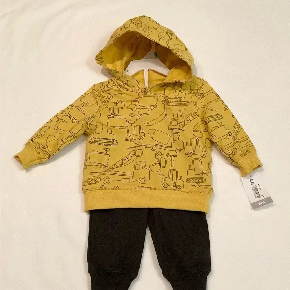 Baby Boys’ 2PC Hooded Sweatshirt Pant Set
